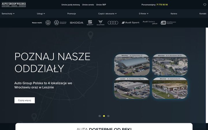 Skärmbild av centrumwroclaw.pl