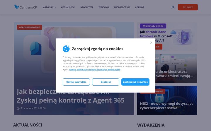 Skärmbild av centrumxp.pl