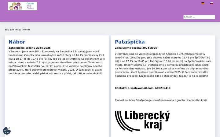 Screenshot of centrumzdislava.eu