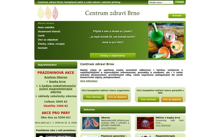 Screenshot of centrumzdravibrno.cz