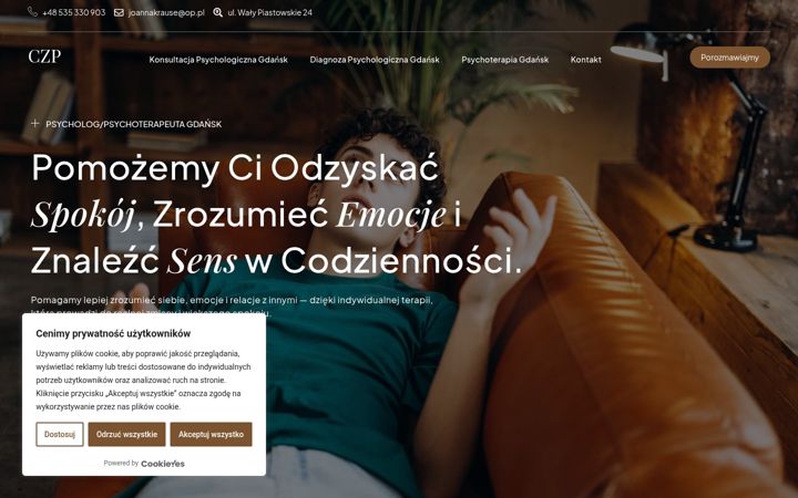 Skärmbild av centrumzdrowiapsychicznego.com.pl