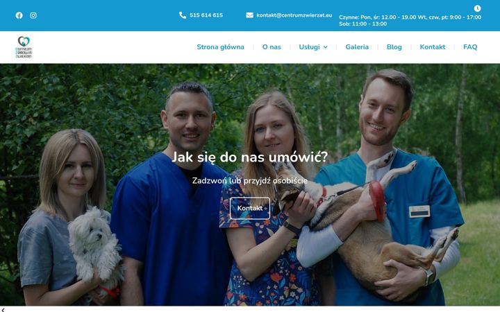 Screenshot of centrumzwierzat.eu