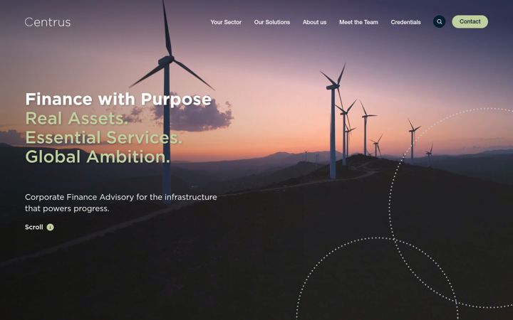 Screenshot of centrusfinancial.com