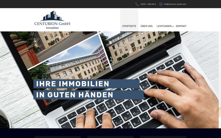 Screenshot of centurion-gmbh.com