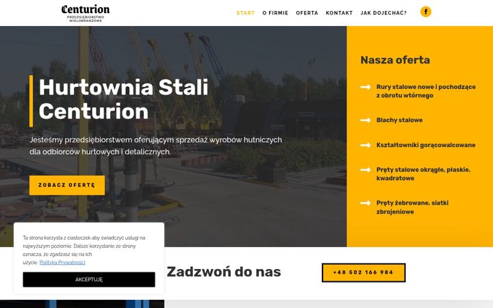 Skärmbild av centurion.katowice.pl