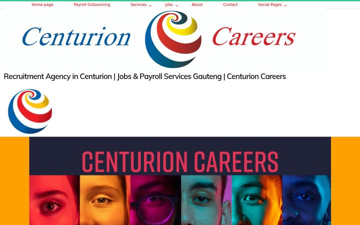 Zrzut ekranu centurioncareers.co.za