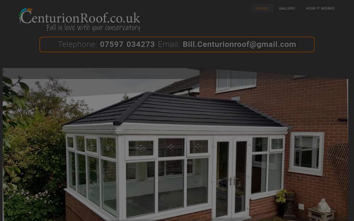 Screenshot von centurionroof.co.uk