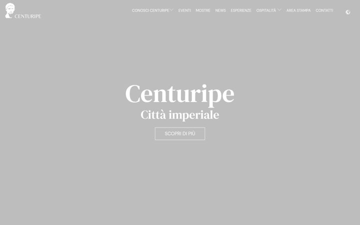 Screenshot of centuripecittaimperiale.it