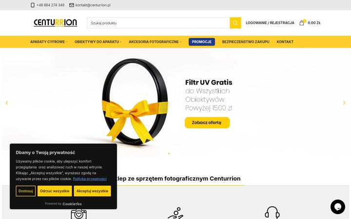 Skärmbild av centurrion.pl