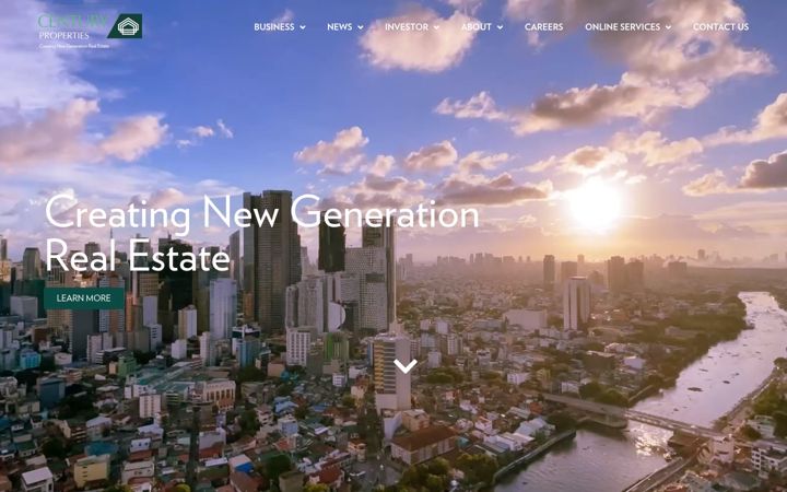 Screenshot of century-properties.com