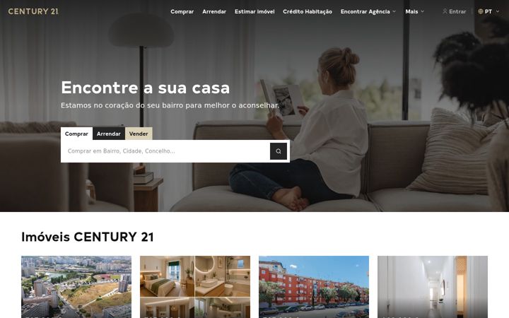 Screenshot of century21.pt