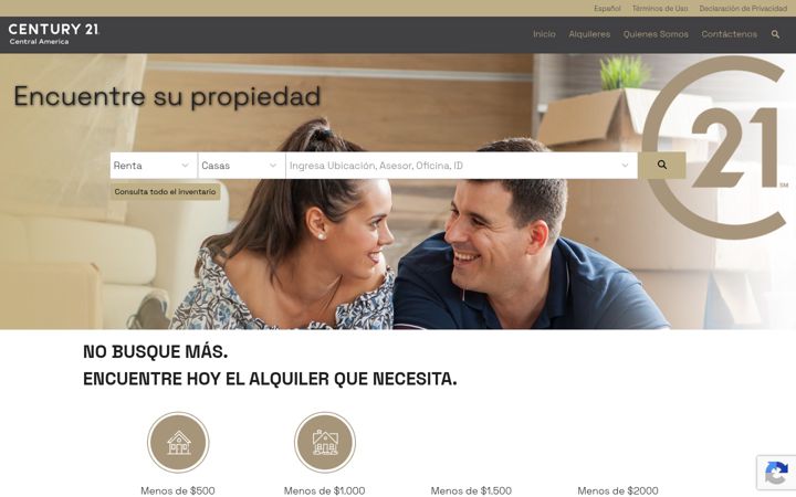 Screenshot of century21alquileres.com