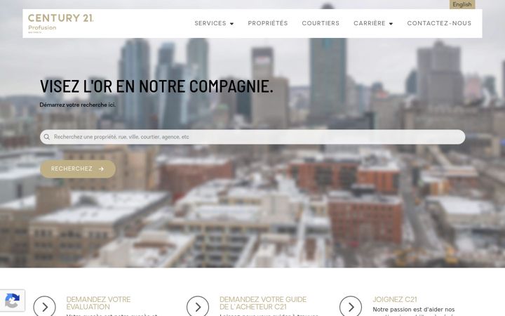 Skjermbilde av century21profusion.ca