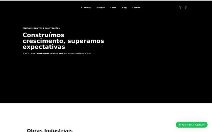 Screenshot von centuryconstrucoes.com.br