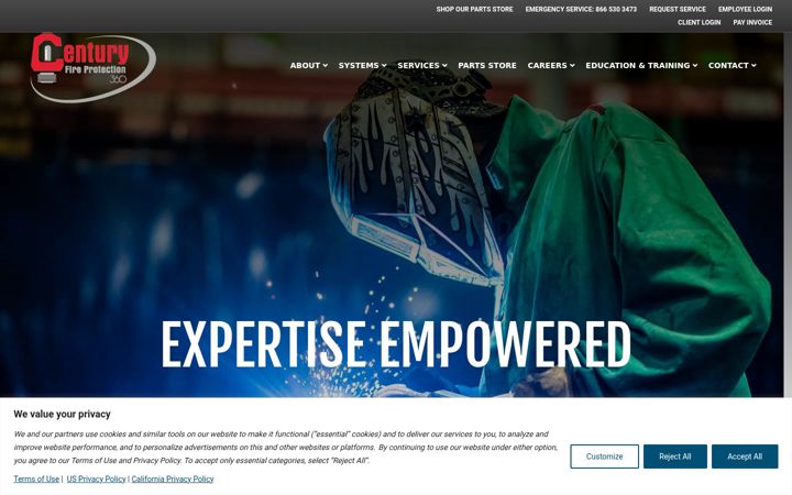Screenshot of centuryfp.com