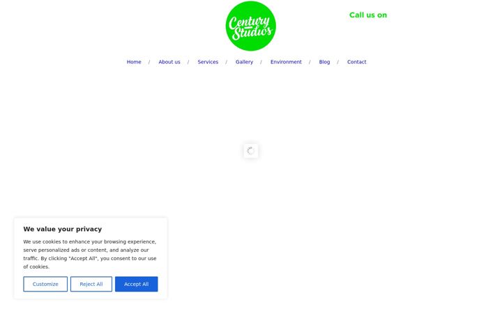 Screenshot von centurystudios.co.uk