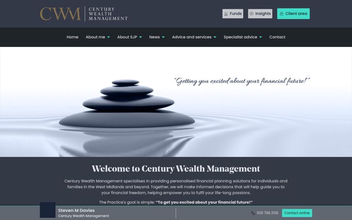 Screenshot von centurywealthmanagement.co.uk