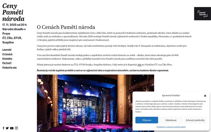 Ekrānuzņēmums no cenypametinaroda.cz