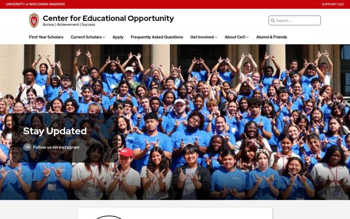 Screenshot von ceo.wisc.edu