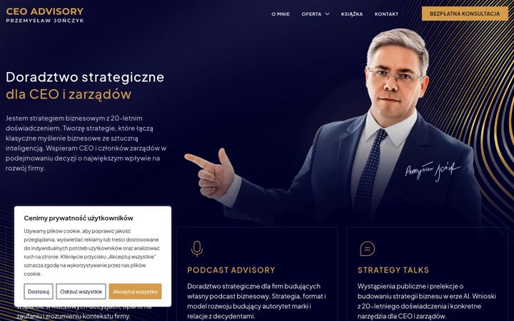 Skärmbild av ceoadvisory.pl