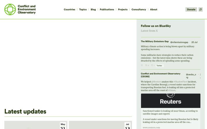 Screenshot von ceobs.org