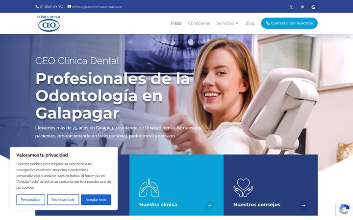 Screenshot of ceoclinicadental.com