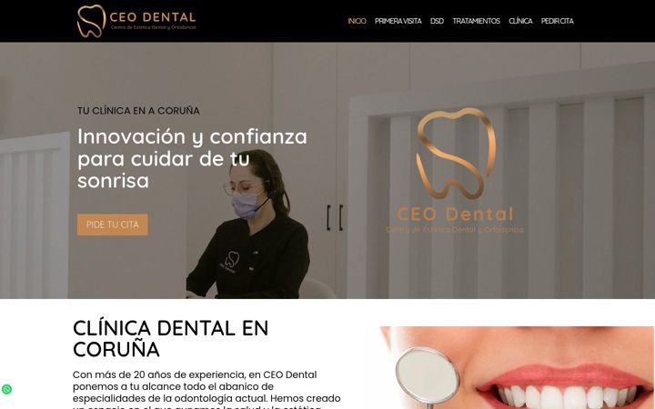 Screenshot of ceodentalcoruna.com