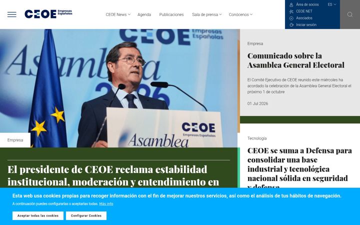 Screenshot of ceoe.es