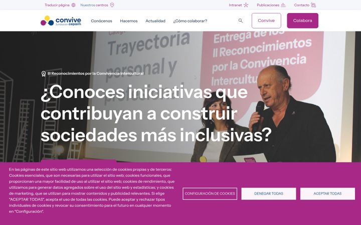 Screenshot of cepaim.org