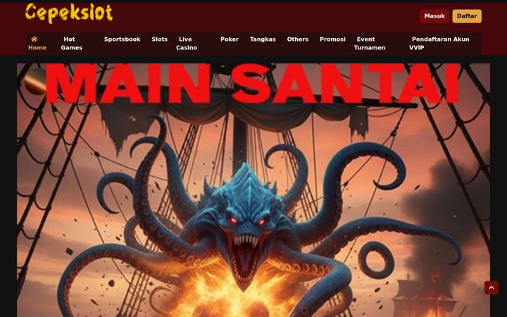 Screenshot of cepekslot.com