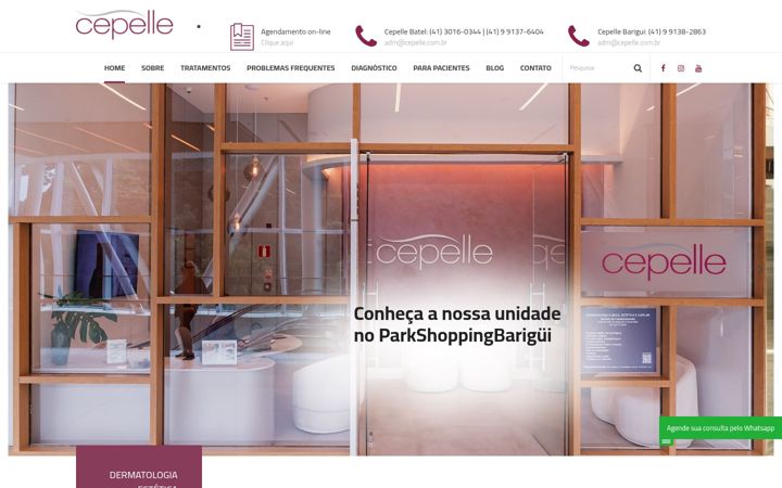 Screenshot of cepelle.com.br