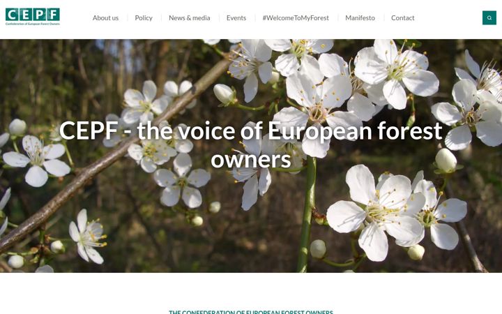 Captura de ecrã de cepf-eu.org