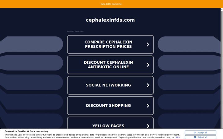 Screenshot of cephalexinfds.com