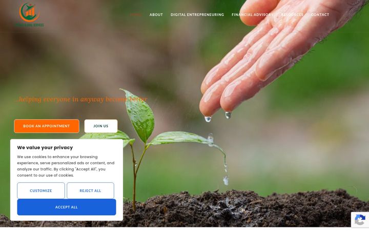 Screenshot of cephasglobalservices.com