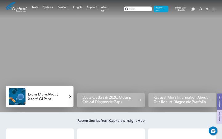 Screenshot of cepheid.com