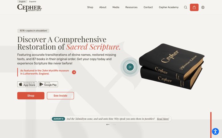 Screenshot di cepher.net