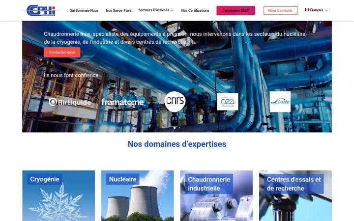 Screenshot of cephi.eu