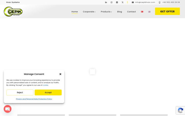 Screenshot of cepikhvac.com