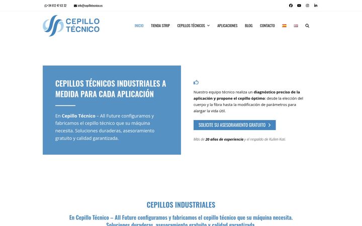 Captura de pantalla de cepillotecnico.es