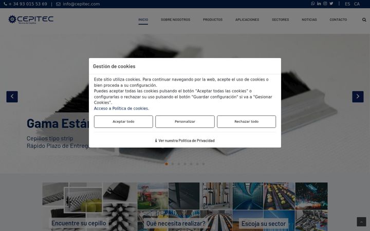 Screenshot of cepitec.com