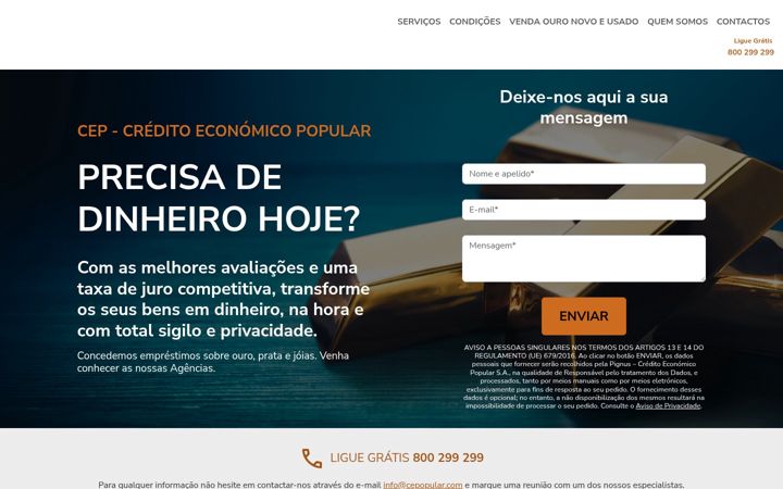 Screenshot of cepopular.com