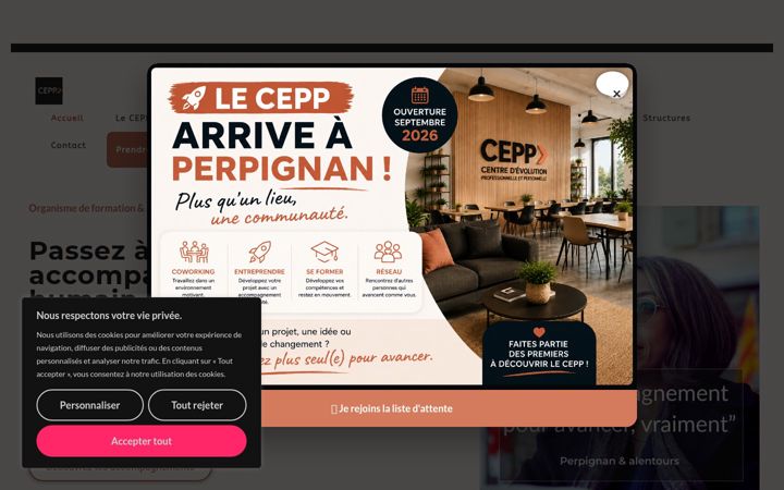 Screenshot ta' cepp-formation.fr