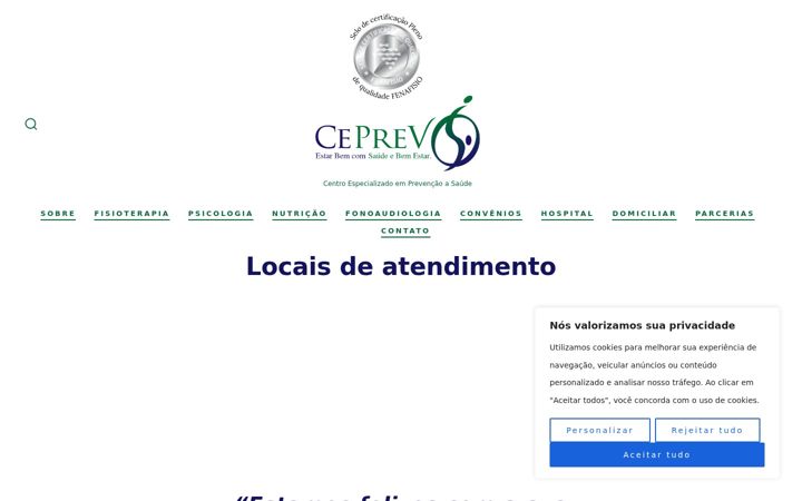 Zrzut ekranu ceprev.com.br