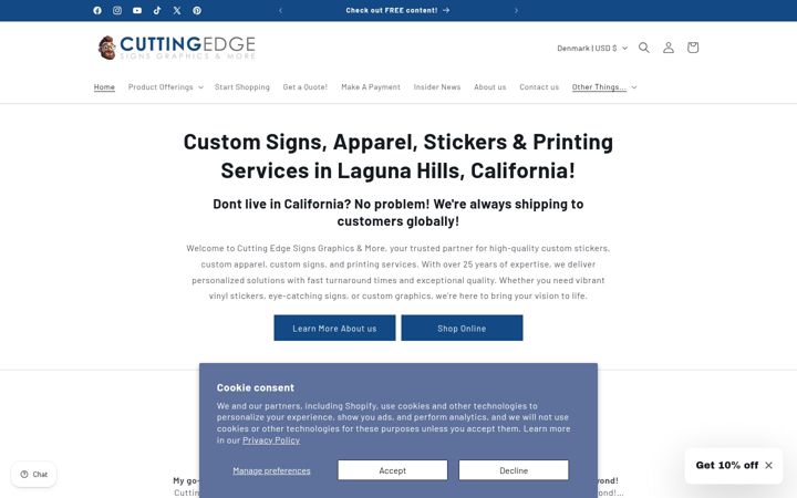 Screenshot of ceprints.com
