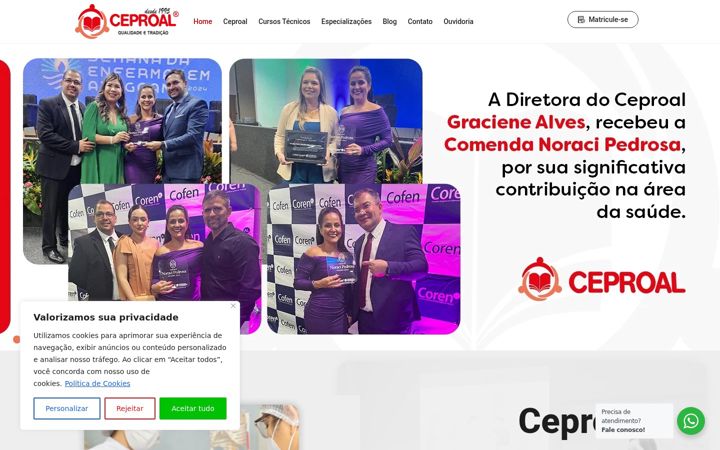 Zrzut ekranu ceproal.com.br