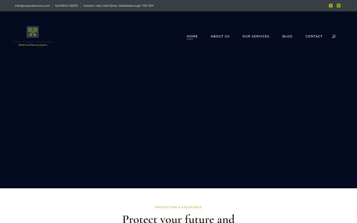Screenshot of ceprotection.com
