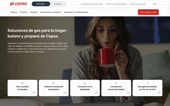 Screenshot of cepsabutanopropano.com