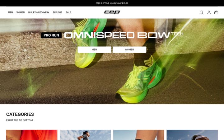 Screenshot von cepsports.co.uk