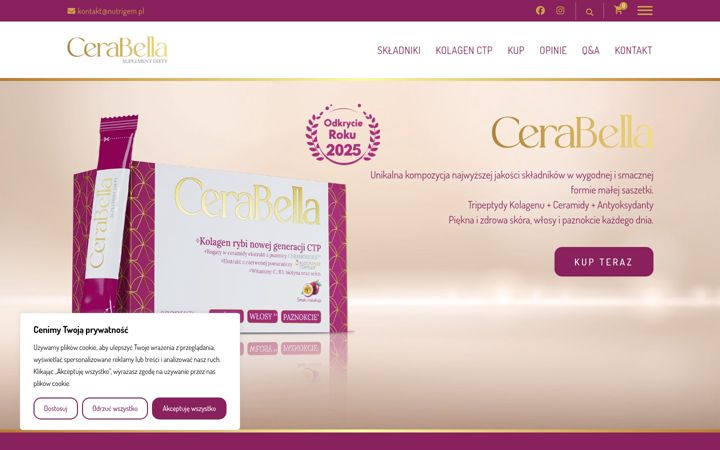 Skärmbild av cerabella.pl