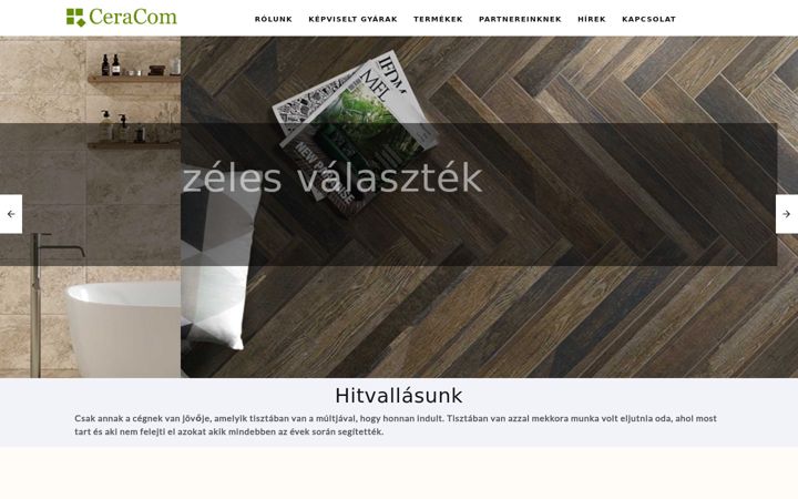 Screenshot του ceracom.hu